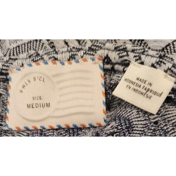 Anthropologie Postmark Diamond Print Peplum Blouse Size M - Picture 4 of 5